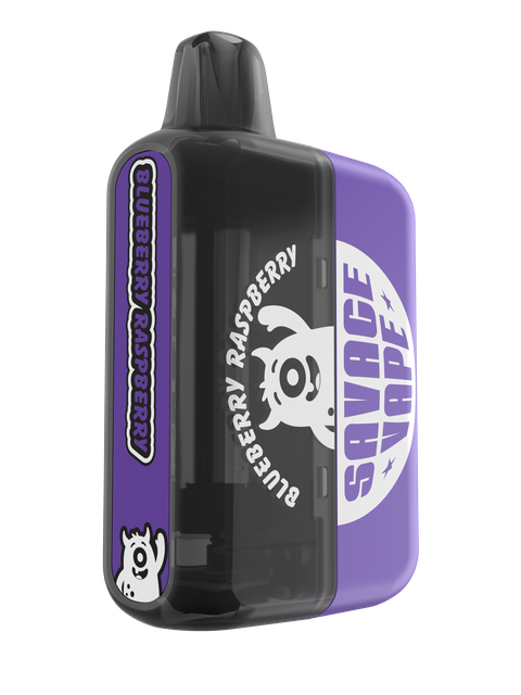 2025 New Design EU Warehouse Savage Mega 50000 Puff Prefilled Replaceable Cartridge Kits Disposable Vape 50k-Blueberry Raspberry