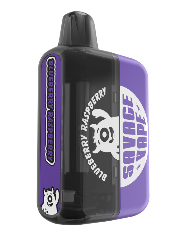 2025 New Design EU Warehouse Savage Mega 50000 Puff Prefilled Replaceable Cartridge Kits Disposable Vape 50k-Blueberry Raspberry