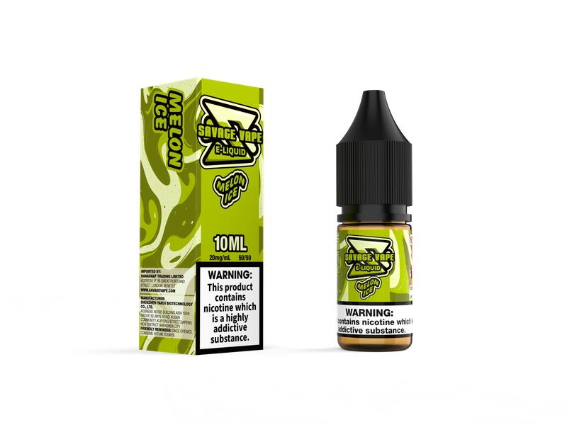 Savage Vape E Juice 2mg Nicotine Salt 10ml TPD- Melon Ice