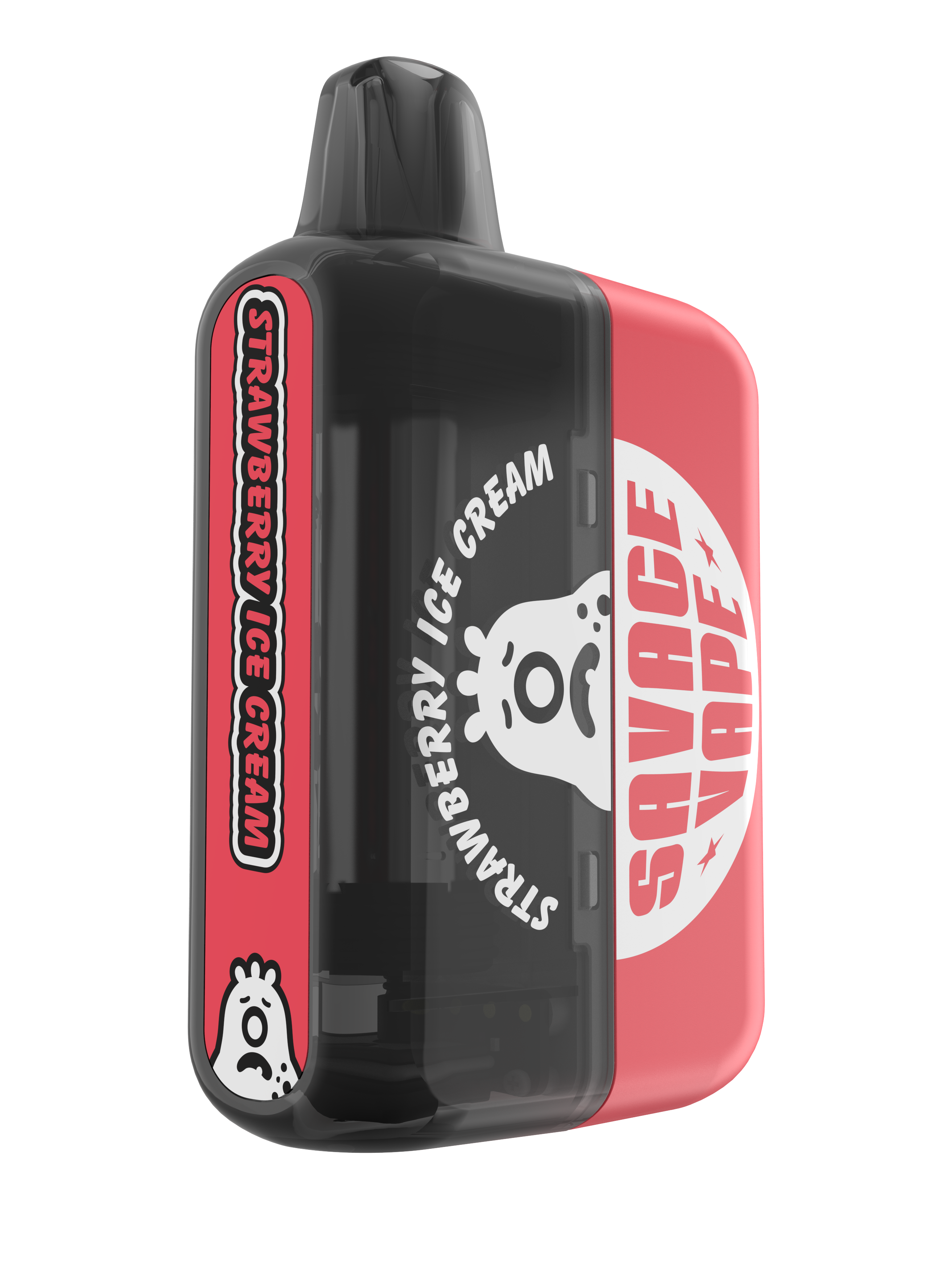 2025 New Design EU Warehouse Savage Maga 50000 Puff Prefilled Replaceable Cartridge Kits Disposable Vape 50k-Strawberry Ice Cream