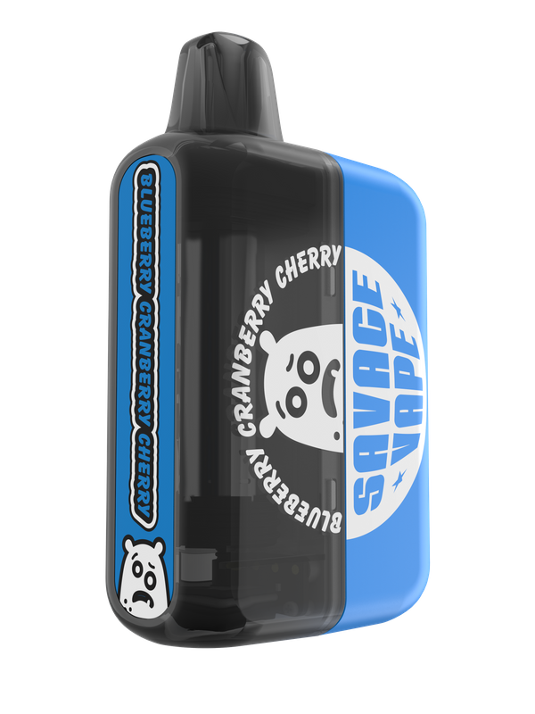2025 New Design EU Warehouse Savage Mega 50000 Puff Prefilled Replaceable Cartridge Kits Disposable Vape 50k-Blueberry Cranberry Cherry