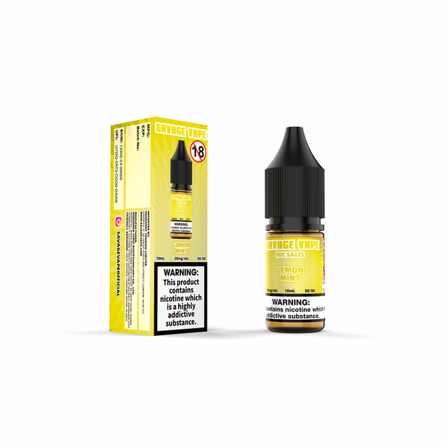 Savage Vape Lemon Mint Nic Salt E-liquid 20mg 2ml TPD