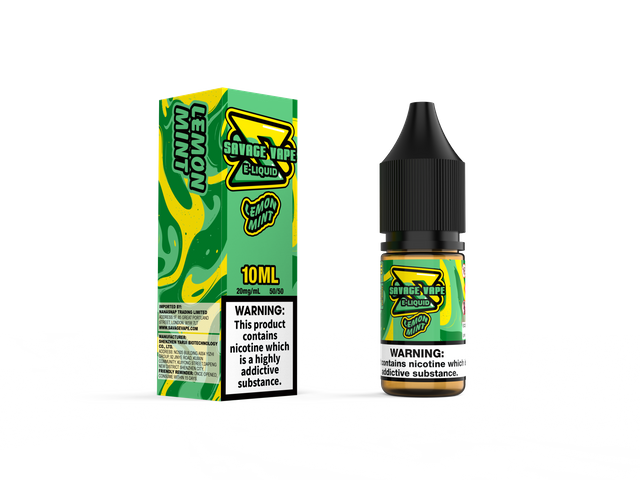 Savage Vape E Juice 2mg Nicotine Salt 10ml TPD- Lemon Mint