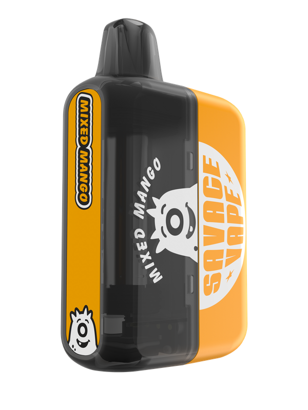 2025 New Design EU Warehouse Savage Mega 50000 Puff Prefilled Replaceable Cartridge Kits Disposable Vape 50k-Mixed Mango