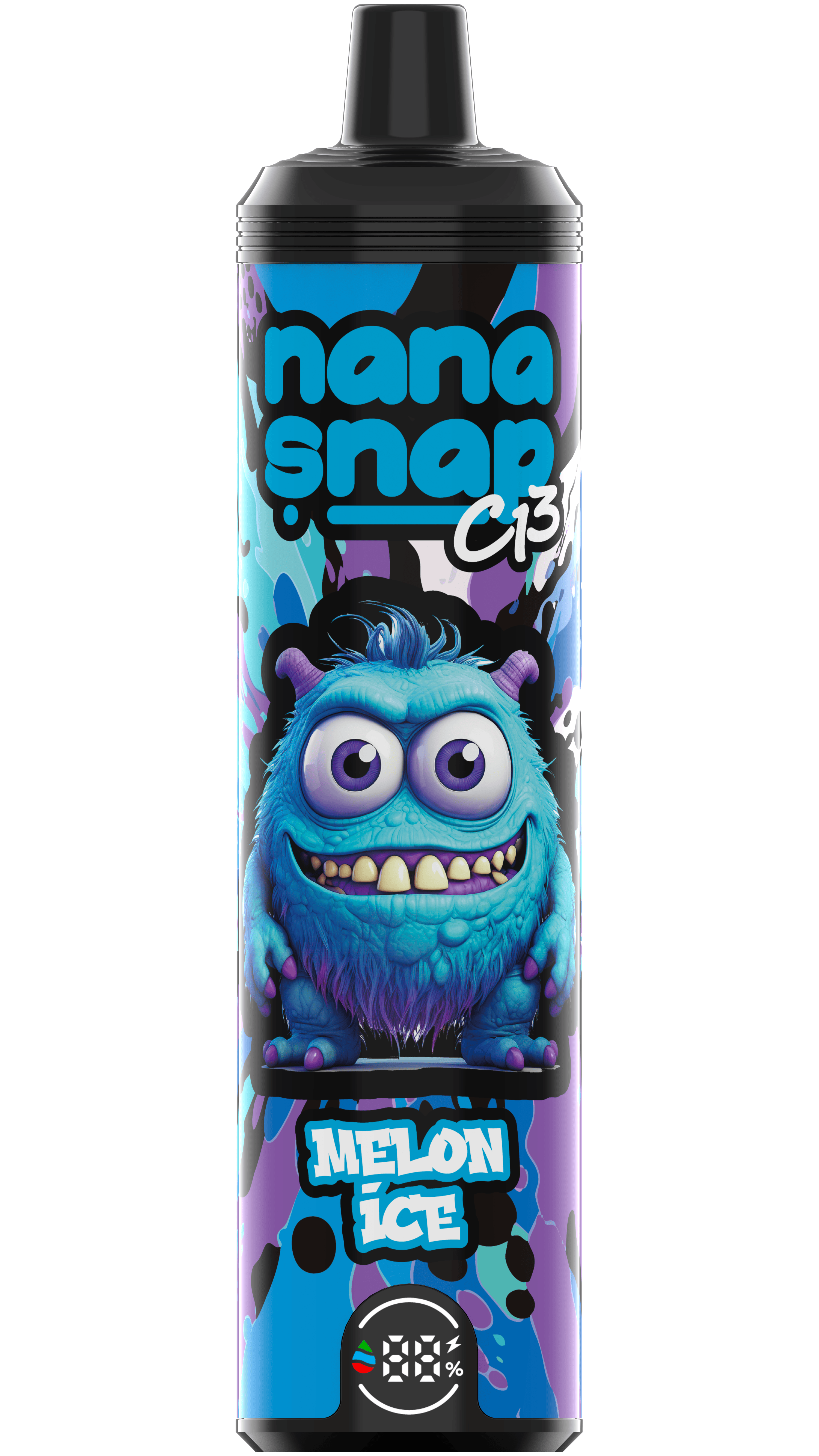 High Quality Nanasnap C13 80000 Puff 60000 50000 E Cigarette Pod Pocket Hookah Dtl Vaper 50ml E-Liquid Dual Mesh Coil EU Warehouse Disposable Vape 80K 60K 50K-Melon Ice