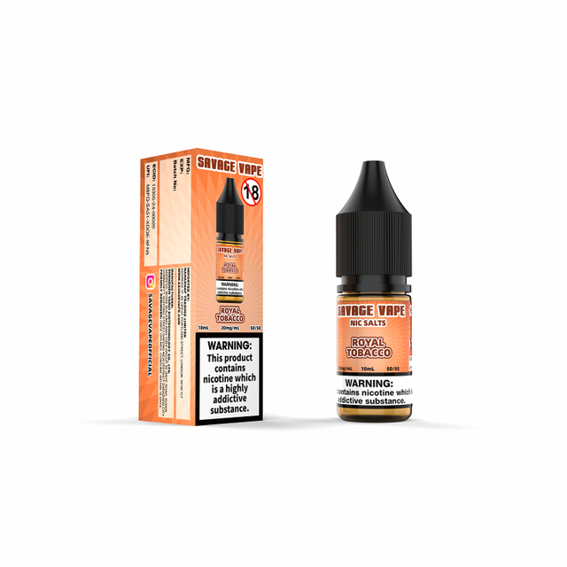 Savage Vape Royal Tobacco Nic Salt E-liquid 20mg 2ml TPD