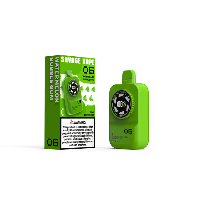 Germany Warehouse Savage Camera 18000 Puff 18k Disposable Vape E Cigarette 2% 3% 5% Nic Salt - Watermelon Bubblegum