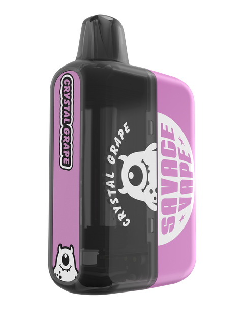 2025 New Design EU Warehouse Savage mega 50000 puff Refilled replaceable cartridge kits disposable vape 50k-Crystal Grape