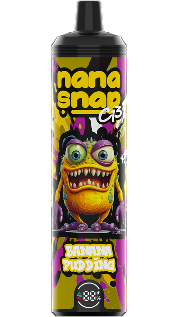 High Quality Nanasnap C13 80000 Puff 60000 50000 E Cigarette Pod Pocket Hookah Dtl Vaper 50ml E-Liquid Dual Mesh Coil EU Warehouse Disposable Vape 80K 60K 50K-Banana Pudding