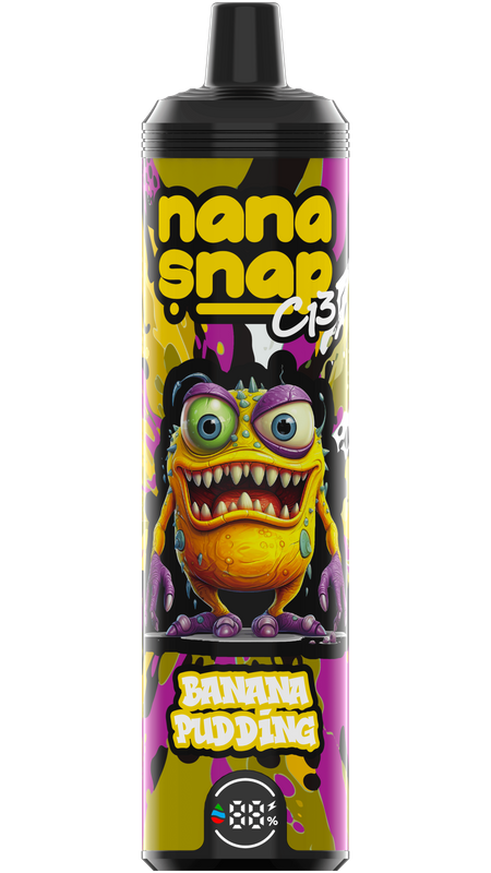 High Quality Nanasnap C13 80000 Puff 60000 50000 E Cigarette Pod Pocket Hookah Dtl Vaper 50ml E-Liquid Dual Mesh Coil EU Warehouse Disposable Vape 80K 60K 50K-Banana Pudding