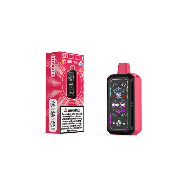 Savage S Power 30k Puff 30000 Disposable Vape E Cigarette with Full Display Screen - Cola Ice