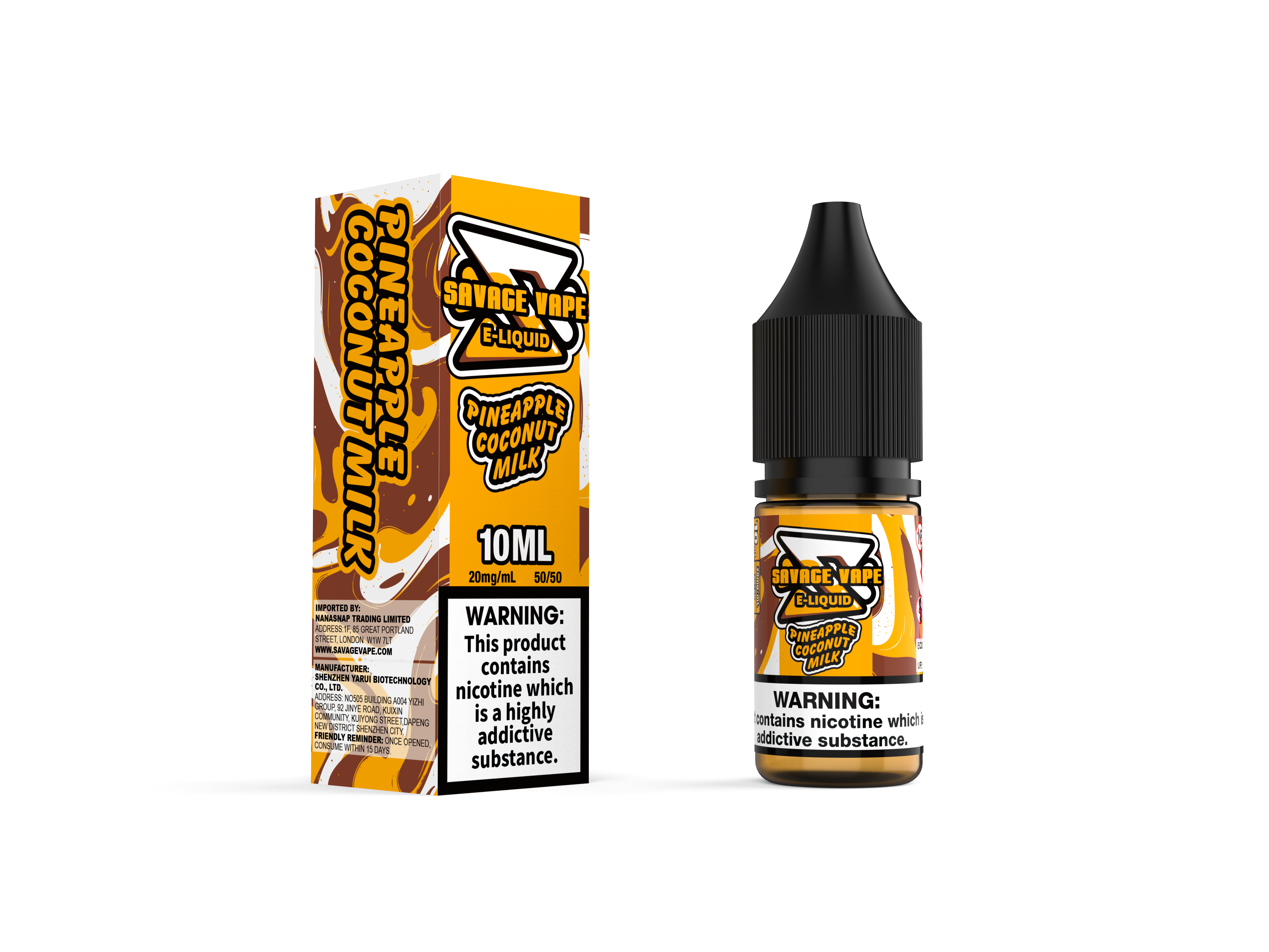 Savage Vape E Liquid 2mg Nicotine Salt 10ml TPD 