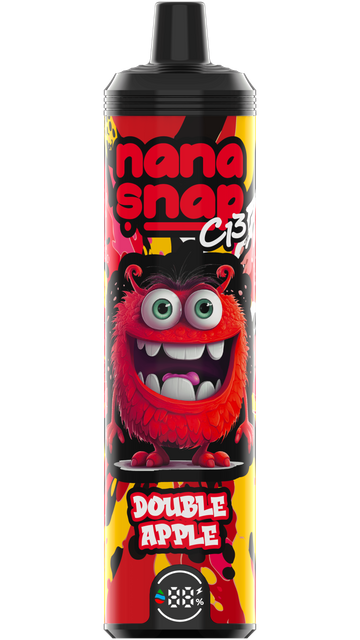 High Quality Nanasnap C13 80000 Puff 60000 50000 E Cigarette Pod Pocket Hookah Dtl Vaper 50ml E-Liquid Dual Mesh Coil EU Warehouse Disposable Vape 80K 60K 50K-Double Apple