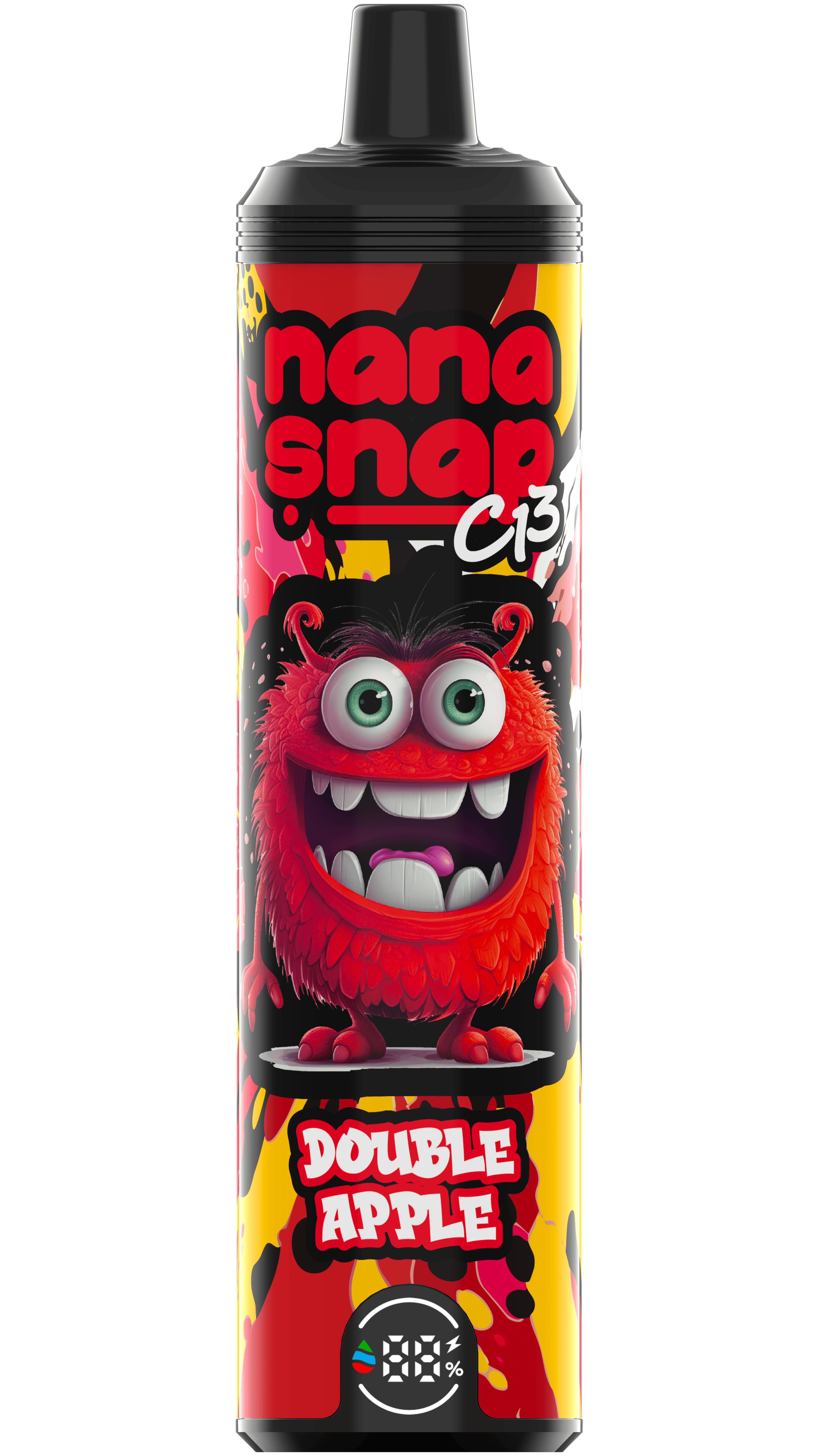 High Quality Nanasnap C13 80000 Puff 60000 50000 E Cigarette Pod Pocket Hookah Dtl Vaper 50ml E-Liquid Dual Mesh Coil EU Warehouse Disposable Vape 80K 60K 50K-Double Apple