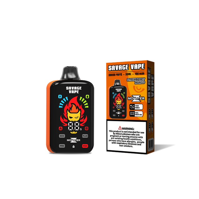 2024 New Design Savage Vape Monster Z 30000 Puff 30k Disposable Vape E Cigarette Lime Romance