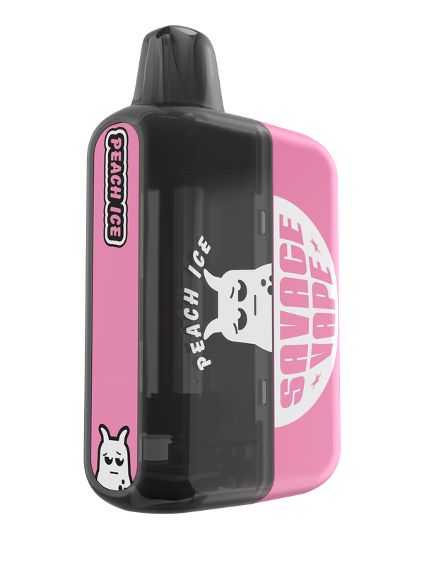 2025 New Design EU Warehouse Savage Mega 50000 Puff Prefilled Replaceable Cartridge Kits Disposable Vape 50k-Peach Ice