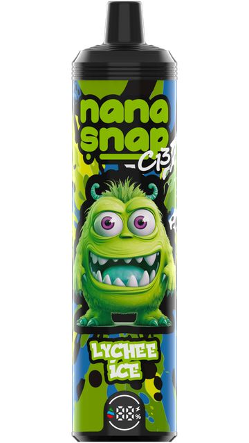 High Quality Nanasnap C13 80000 Puff 60000 50000 E Cigarette Pod Pocket Hookah Dtl Vaper 50ml E-Liquid Dual Mesh Coil EU Warehouse Disposable Vape 80K 60K 50K-Lychee Ice