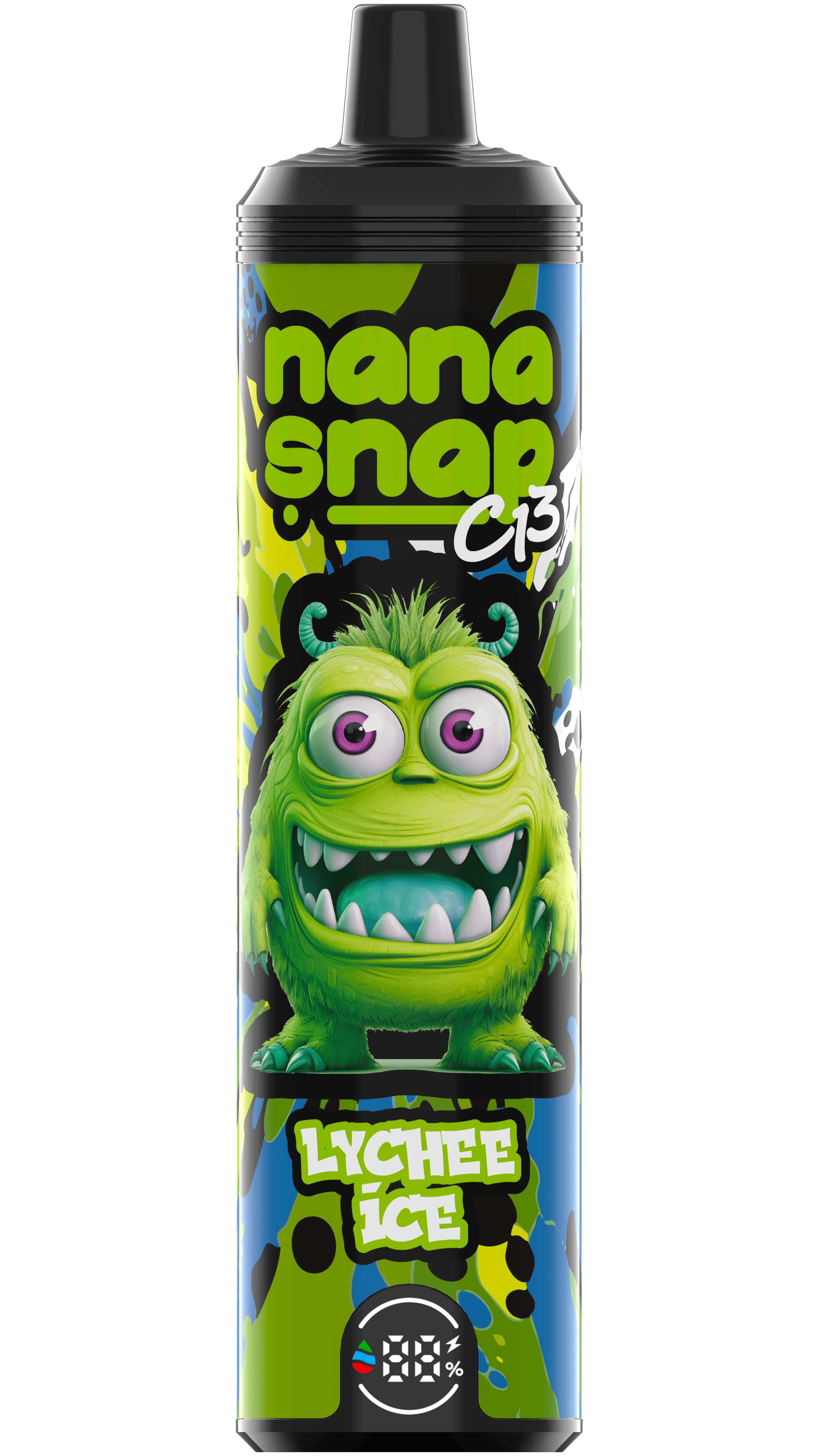 High Quality Nanasnap C13 80000 Puff 60000 50000 E Cigarette Pod Pocket Hookah Dtl Vaper 50ml E-Liquid Dual Mesh Coil EU Warehouse Disposable Vape 80K 60K 50K-Lychee Ice