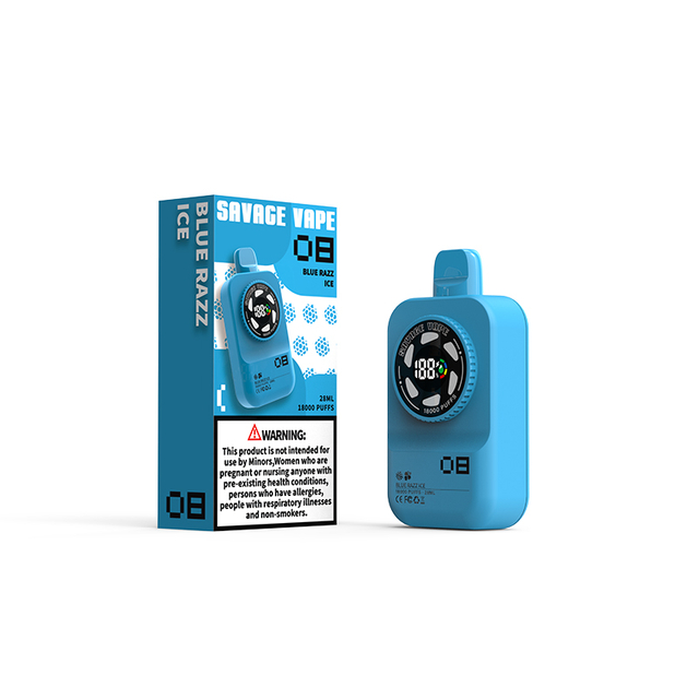 Germany Warehouse Savage Camera 18000 Puff 18k Disposable Vape E Cigarette 2% 3% 5% Nic Salt - Blue Raz Ice