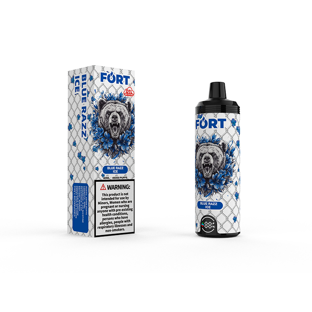 SAVAGE FORT SHISHA 45000 PUFF 45k Disposable Vape DTL E Cigarette Al Fakher With Adjustable Airflow- Bluberry Ice