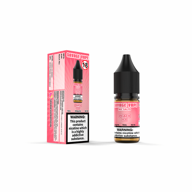 Savage Vape Peach Ice Nic Salt E-liquid 20mg 2ml TPD