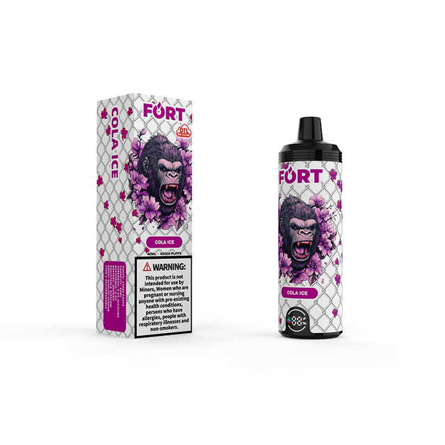 SAVAGE FORT SHISHA 45000 PUFF 45k Disposable Vape DTL E Cigarette With Adjustable Airflow- Cola Ice