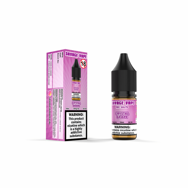 Savage Vape Crystal Grape Nic Salt E-liquid 20mg 2ml TPD