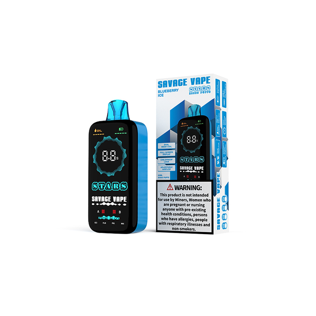 Savage Stars 20000 Puff 20k Disposable Vape Electronic Cigarette with Display Screen Watermelon Ice