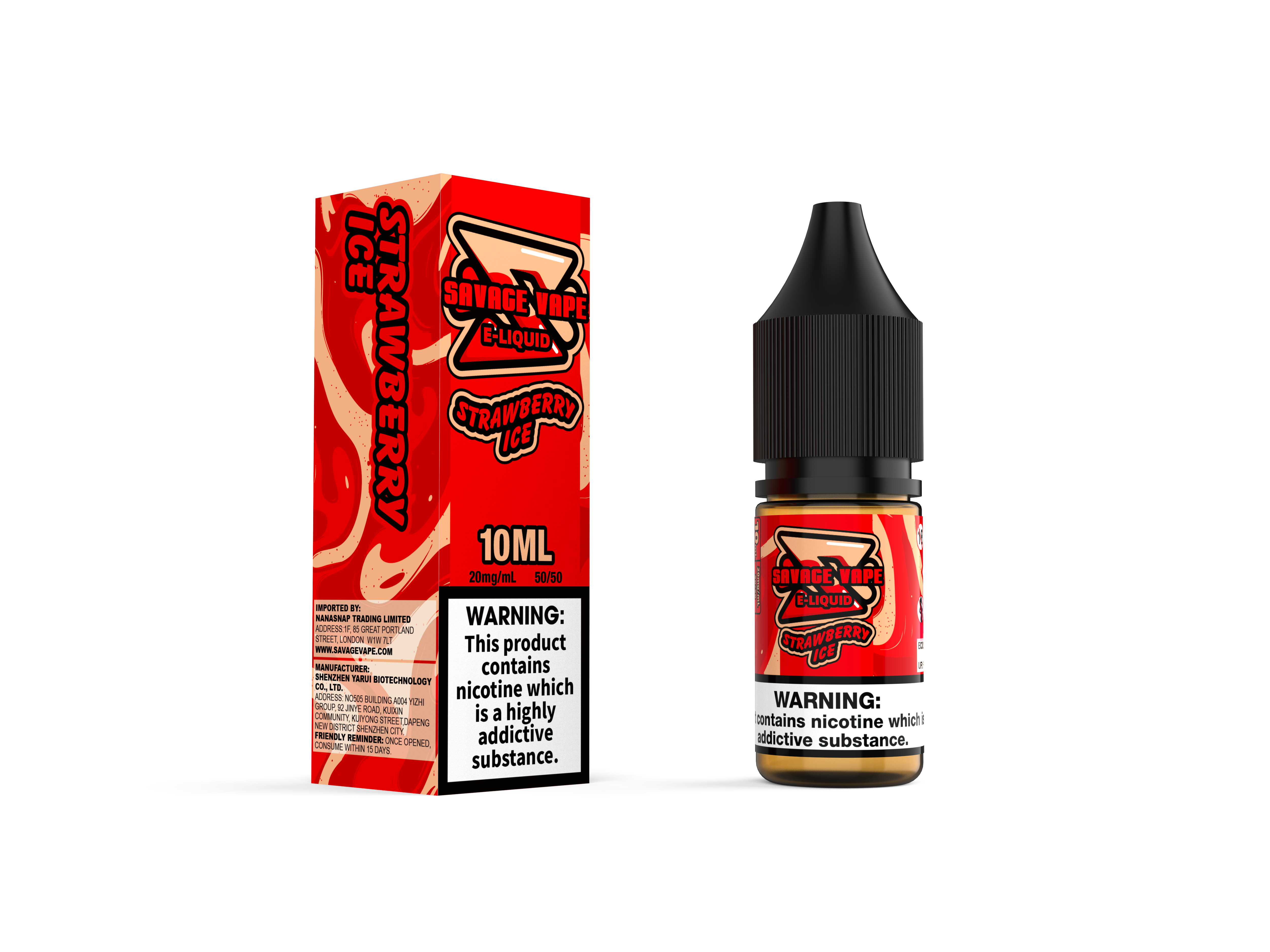 Savage Vape E Liquid 2mg Nicotine Salt 10ml TPD 