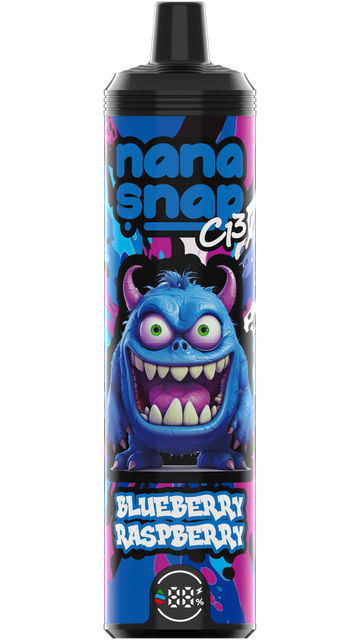 High Quality Nanasnap C13 80000 Puff 60000 50000 E Cigarette Pod Pocket Hookah Dtl Vaper 50ml E-Liquid Dual Mesh Coil EU Warehouse Disposable Vape 80K 60K 50K-Blueberry Raspberry