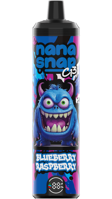 High Quality Nanasnap C13 80000 Puff 60000 50000 E Cigarette Pod Pocket Hookah Dtl Vaper 50ml E-Liquid Dual Mesh Coil EU Warehouse Disposable Vape 80K 60K 50K-Blueberry Raspberry