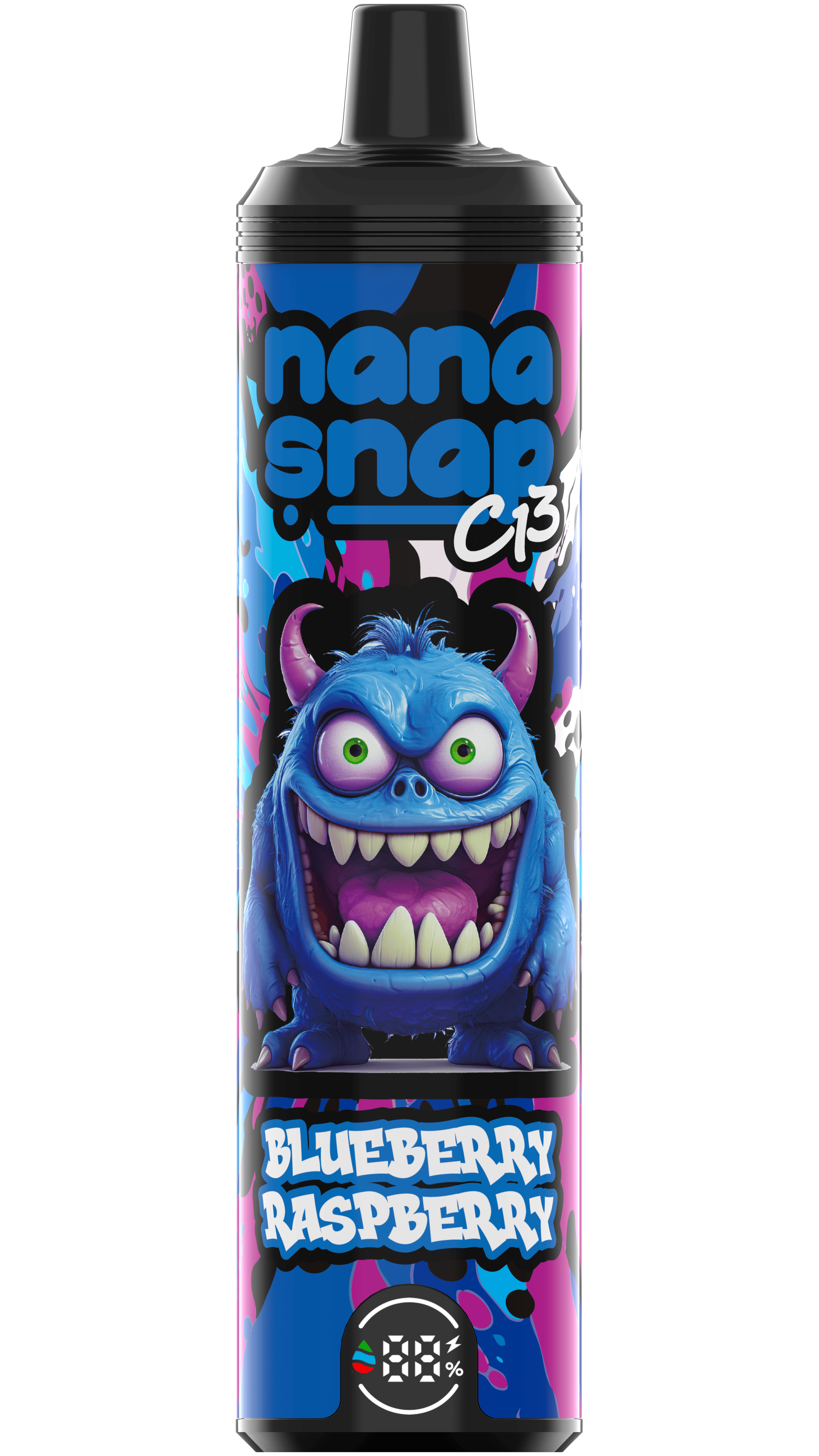 High Quality Nanasnap C13 80000 Puff 60000 50000 E Cigarette Pod Pocket Hookah Dtl Vaper 50ml E-Liquid Dual Mesh Coil EU Warehouse Disposable Vape 80K 60K 50K-Blueberry Raspberry