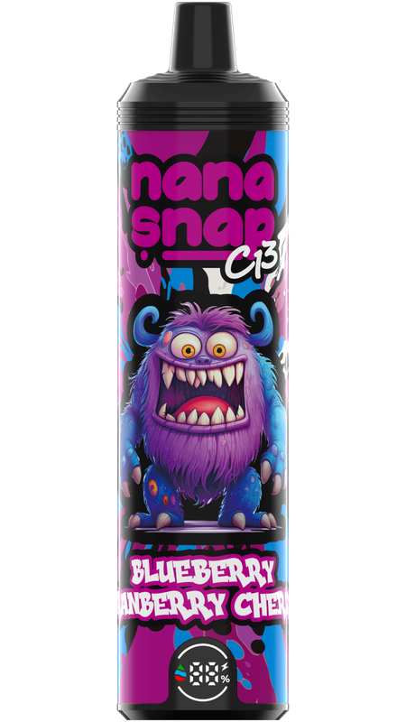 High Quality Nanasnap C13 80000 Puff 60000 50000 E Cigarette Pod Pocket Hookah Dtl Vaper 50ml E-Liquid Dual Mesh Coil EU Warehouse Disposable Vape 80K 60K 50K-Blueberry Cranberry Cherry