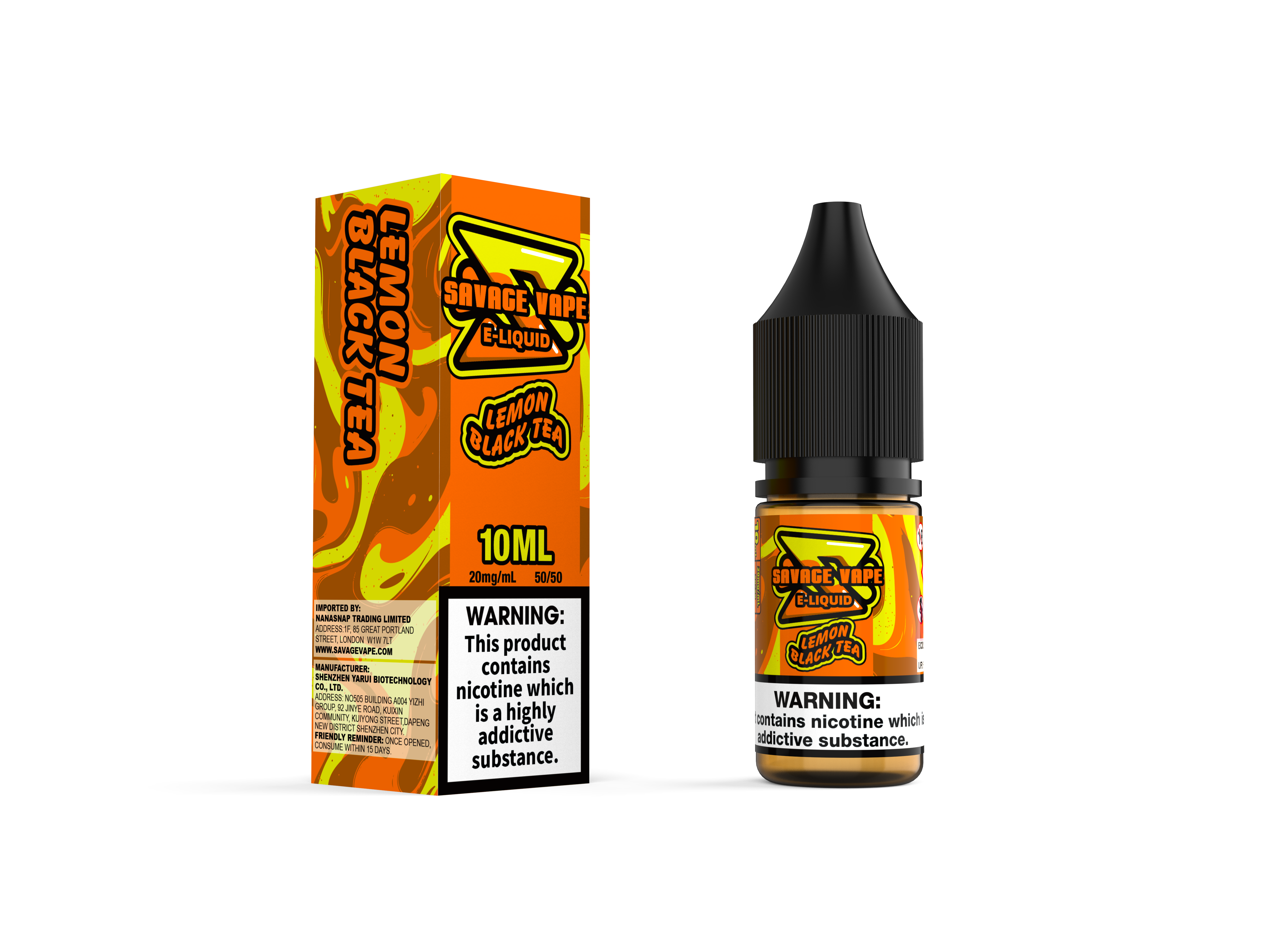 Savage Vape E Liquid 2mg Nicotine Salt 10ml TPD 
