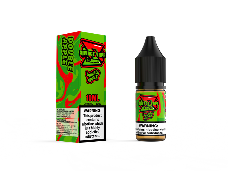 Savage Vape E Liquid 2mg Nicotine Salt 10ml TPD- Double Apple