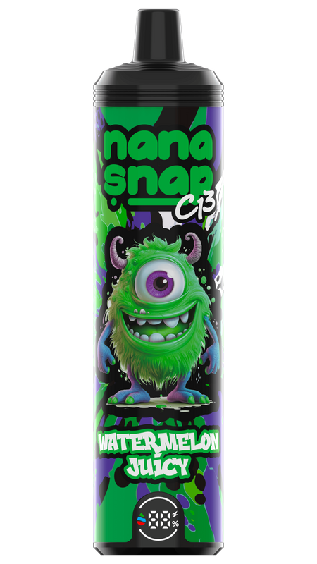 High Quality Nanasnap C13 80000 Puff 60000 50000 E Cigarette Pod Pocket Hookah Dtl Vaper 50ml E-Liquid Dual Mesh Coil EU Warehouse Disposable Vape 80K 60K 50K-Watermelon Juicy