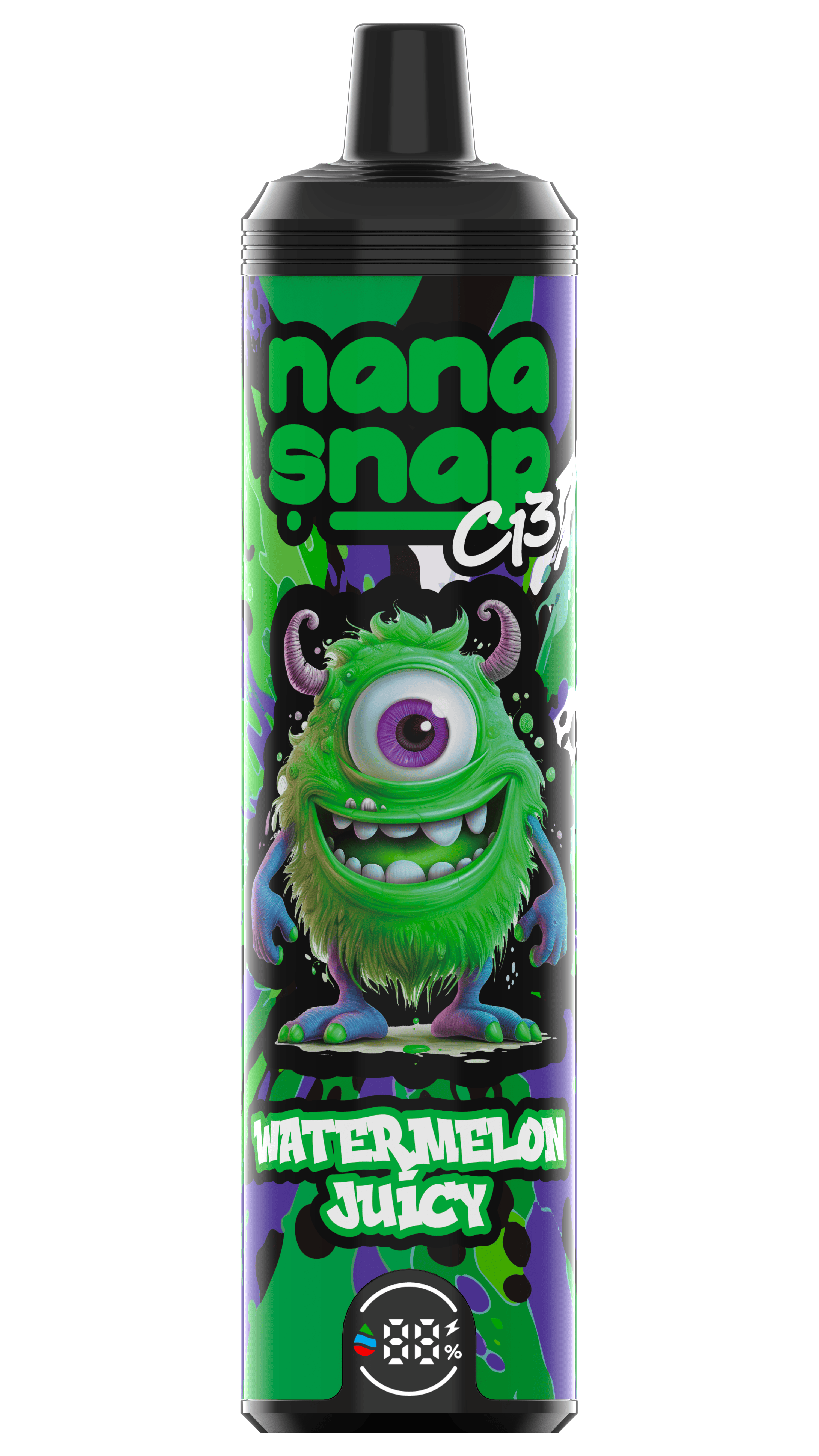 High Quality Nanasnap C13 80000 Puff 60000 50000 E Cigarette Pod Pocket Hookah Dtl Vaper 50ml E-Liquid Dual Mesh Coil EU Warehouse Disposable Vape 80K 60K 50K-Watermelon Juicy