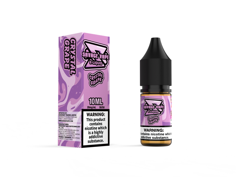 Savage Vape E Juice 2mg Nicotine Salt 10ml TPD- Crystal Grape